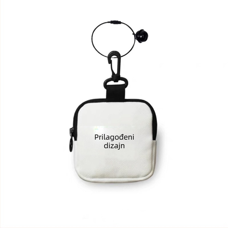 Prilagođena držač kartica s kopčom – kulturno-kreativni dodaci za igre, DIY ključni lančić, mini torbica za slušalice i novčanik