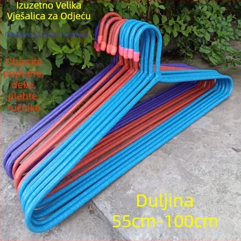 60 cm debeli stalak za odjeću od nehrđajućeg čelika, za deke, plahte i dugu odjeću