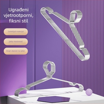 Vješalica za odjeću od nehrđajućeg čelika s automatskim kopčom, otporna na vjetar, za unutarnje i vanjske prostore (terasa, studentski dom)