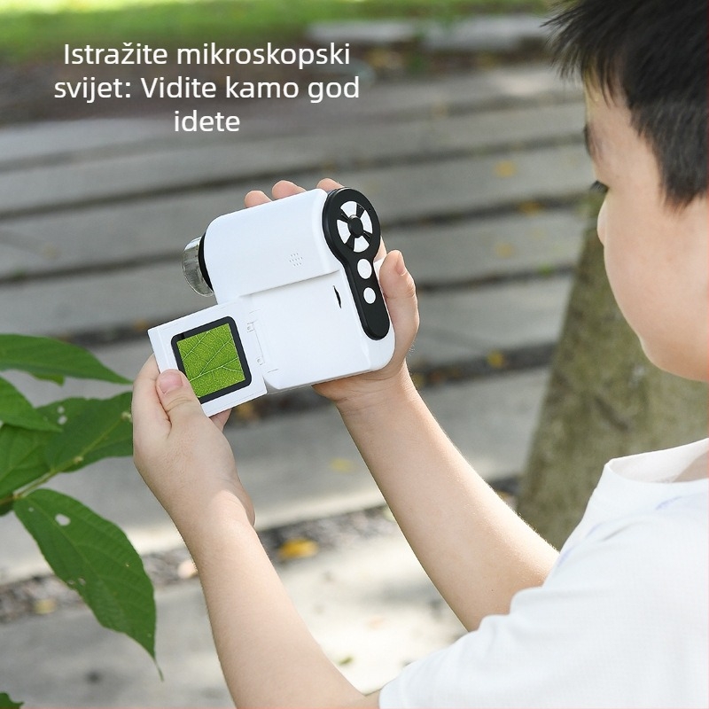 Prenosni dječji ručni mikroskop, elektronički mikroskop za promatranje bakterija, pogodan za učenike osnovne škole