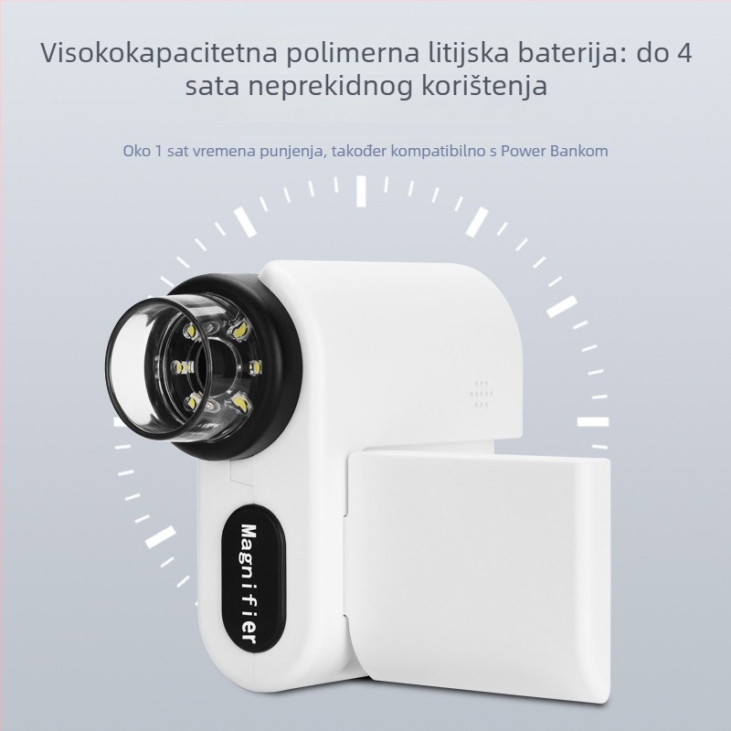 Prenosni dječji ručni mikroskop, elektronički mikroskop za promatranje bakterija, pogodan za učenike osnovne škole