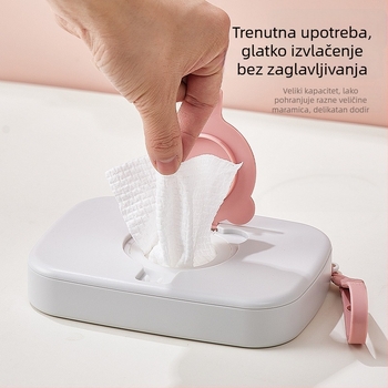 Little Bear prijenosna kutija za vlažne maramice za vanjsku uporabu — kutija za maramice za bebe za ruke i usta, prijenosna kutija za auto i aktivnosti na otvorenom
