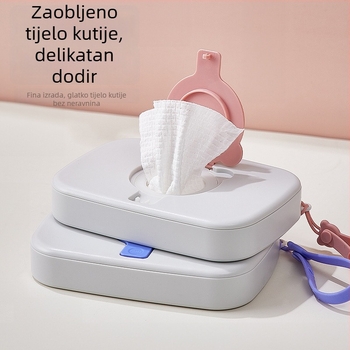 Little Bear prijenosna kutija za vlažne maramice za vanjsku uporabu — kutija za maramice za bebe za ruke i usta, prijenosna kutija za auto i aktivnosti na otvorenom