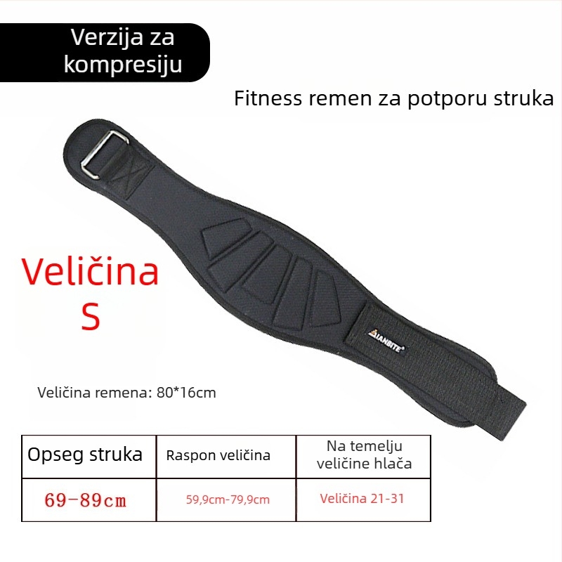 EVA pojas za fitness – podrška za lumbalni dio i zaštita leđa