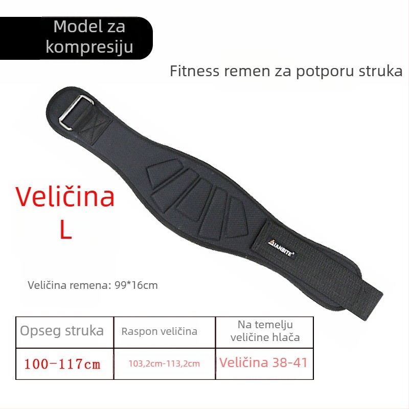 EVA pojas za fitness – podrška za lumbalni dio i zaštita leđa