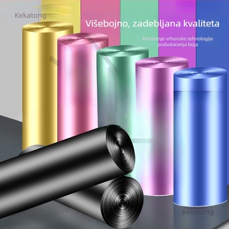 Crne vreće za smeće za kućnu upotrebu, prijenosne, debele, velike i ekstra velike, za čišćenje kuhinje i studentskog doma
