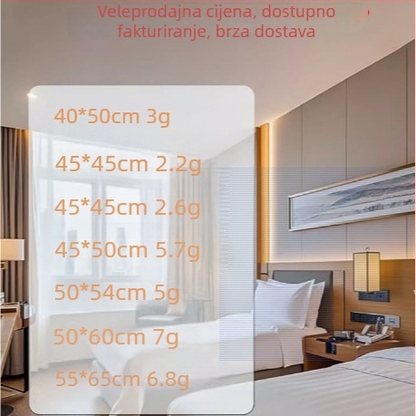 1000 bijelih prozirnih vrećica za otpad za gostinjce i hotele, debele za kućnu upotrebu