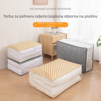 Torba za skladištenje deka s tiskom i prozirnim prozorom, trodimenzionalnog oblika, otporna na prašinu, velik kapacitet