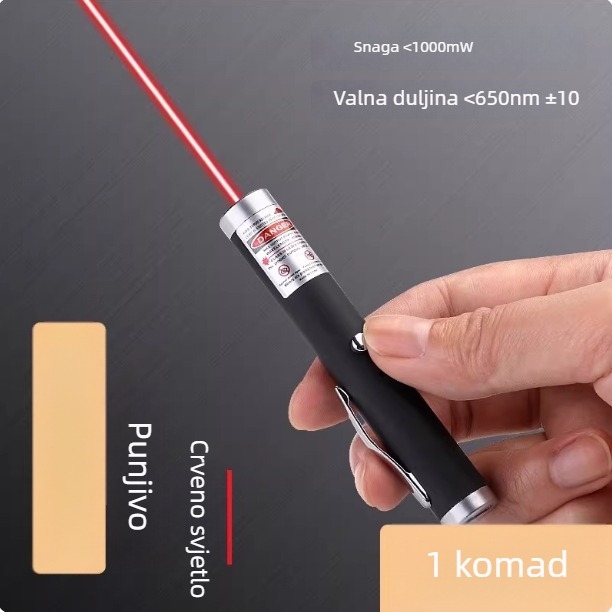 Visoko-mocni laserski pokazivač s infracrvenom i zelenom svjetlošću, dugi domet za vanjsku navigaciju, pokazna olovka za prodajni ured