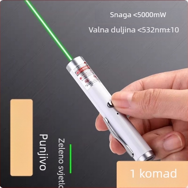 Visoko-mocni laserski pokazivač s infracrvenom i zelenom svjetlošću, dugi domet za vanjsku navigaciju, pokazna olovka za prodajni ured