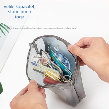 Prozirna najlonska mrežasta torbica za pohranu, prijenosni kozmetički organizator velikog kapaciteta