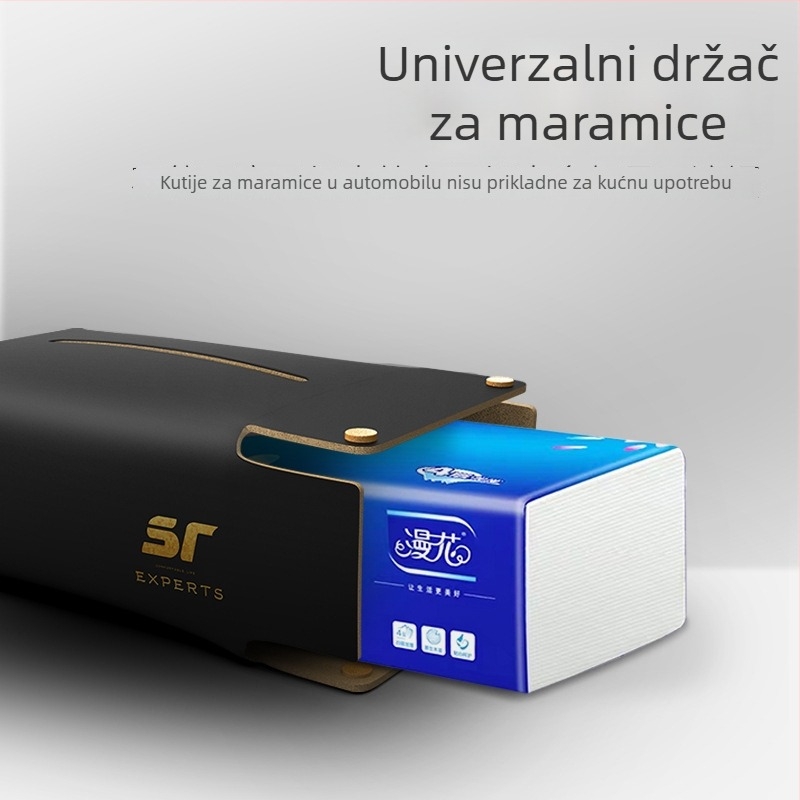 Kutija za maramice za automobil, viseći organizator naslona za ruku, višenamjenski unutarnji dodatak
