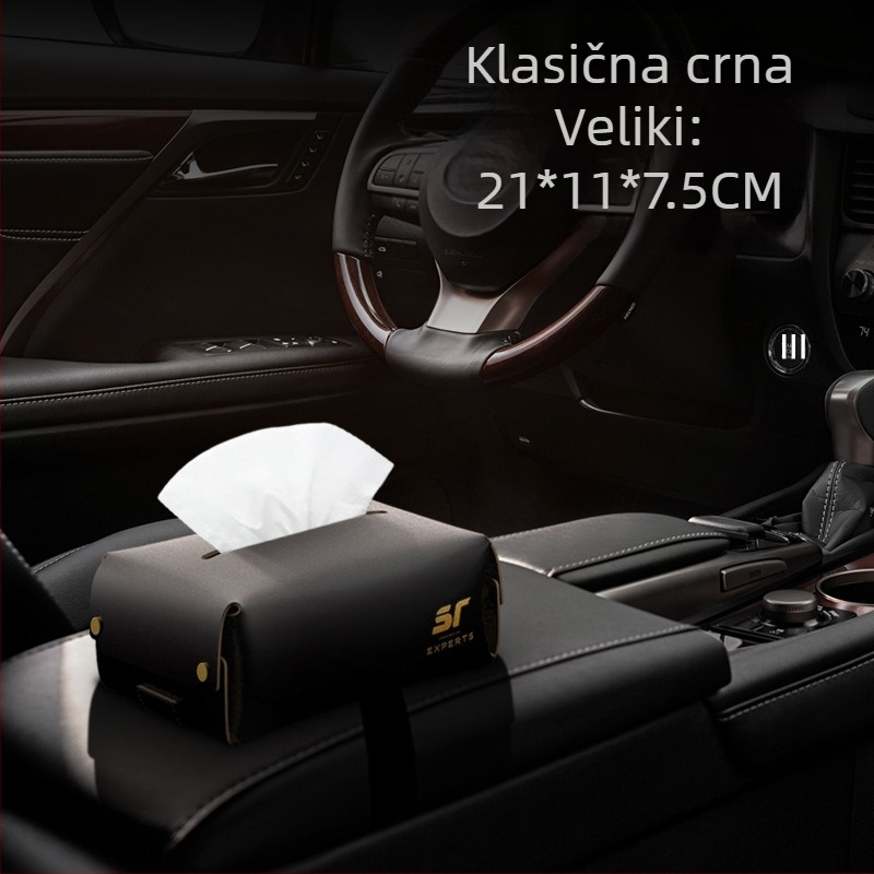 Kutija za maramice za automobil, viseći organizator naslona za ruku, višenamjenski unutarnji dodatak
