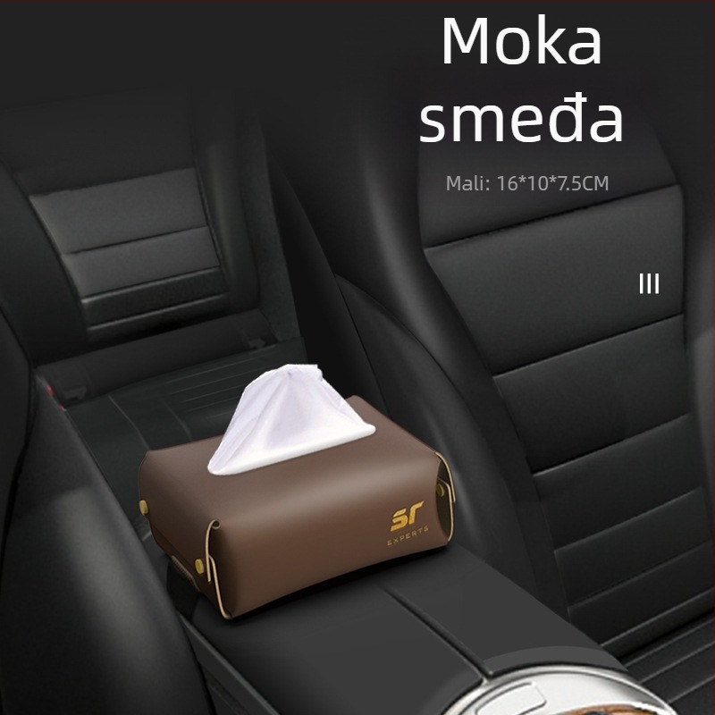 Kutija za maramice za automobil, viseći organizator naslona za ruku, višenamjenski unutarnji dodatak