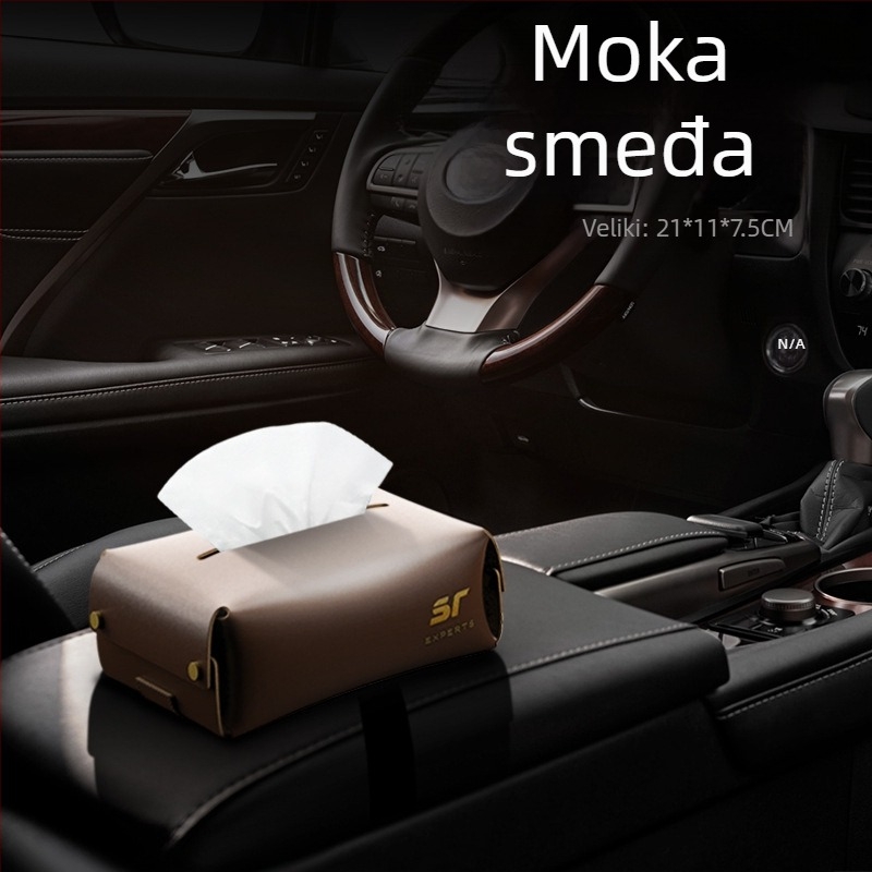 Kutija za maramice za automobil, viseći organizator naslona za ruku, višenamjenski unutarnji dodatak