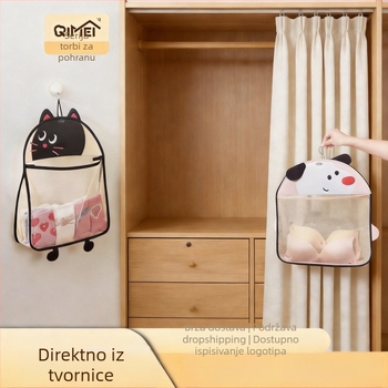 Višeslojna viseća torba za pohranu donjeg rublja i čarapa – zidni organizator garderobe