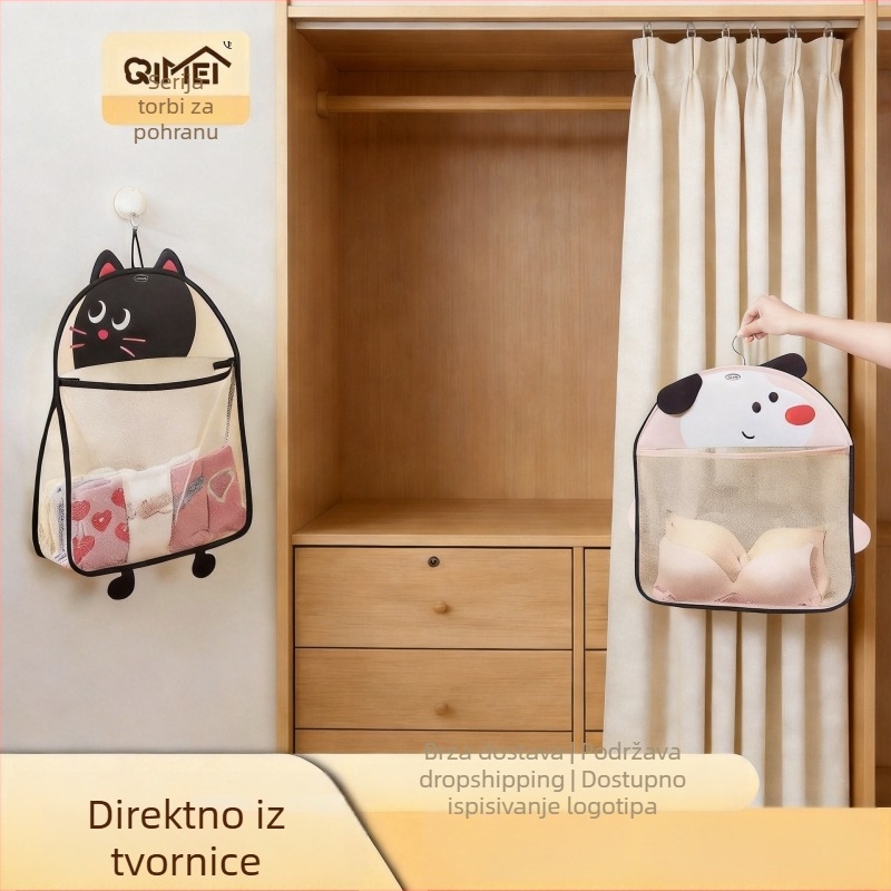 Višeslojna viseća torba za pohranu donjeg rublja i čarapa – zidni organizator garderobe
