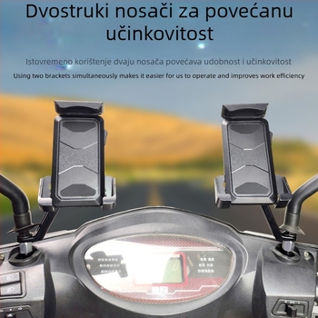 Desni držač za mobitel za električna vozila i motocikle, montira se na desni retrovizor