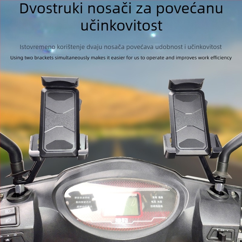 Desni držač za mobitel za električna vozila i motocikle, montira se na desni retrovizor