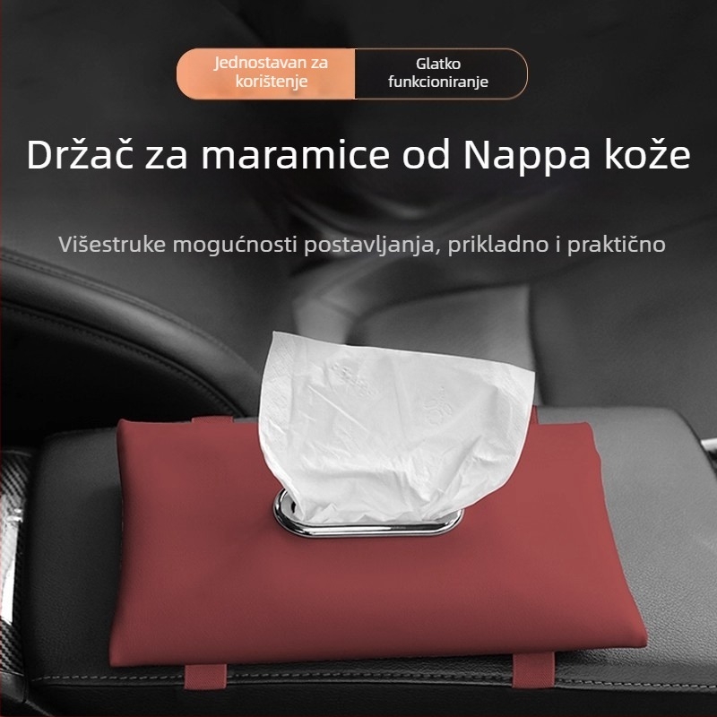 Držač maramicama za automobil, visi na sunčanom viziru