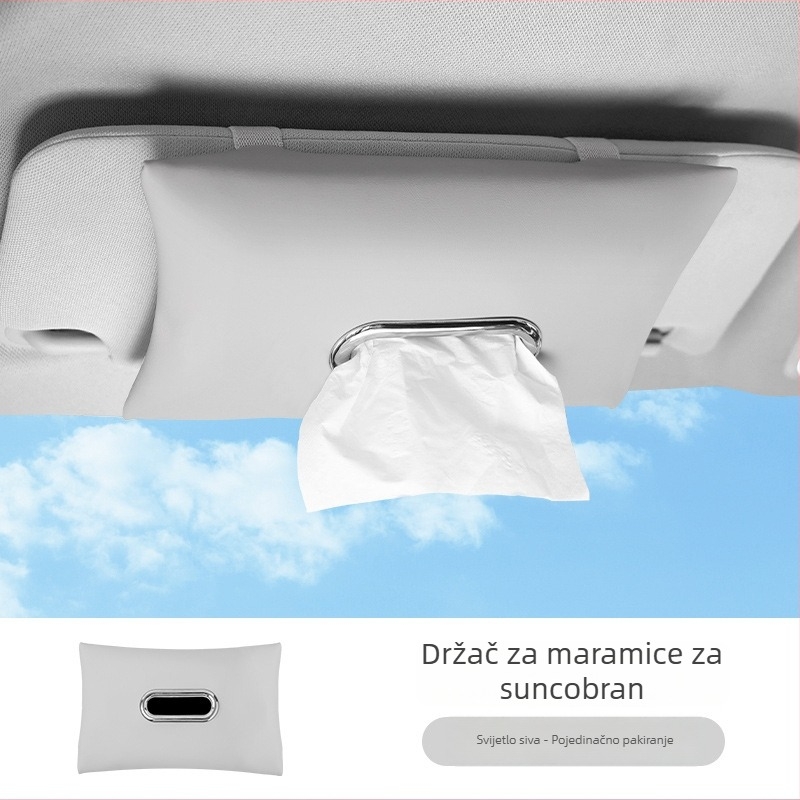Držač maramicama za automobil, visi na sunčanom viziru