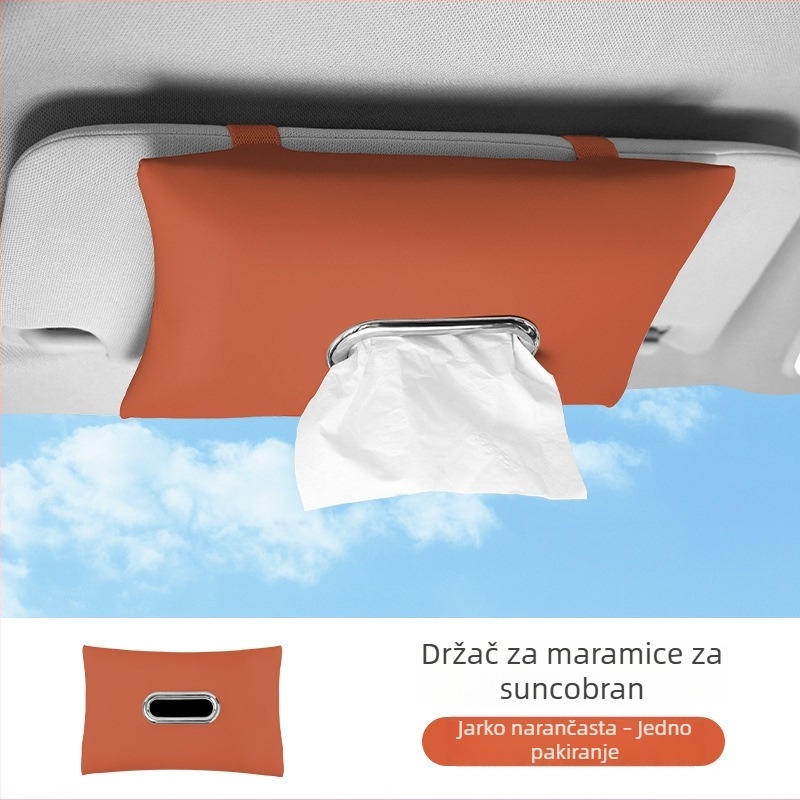 Držač maramicama za automobil, visi na sunčanom viziru