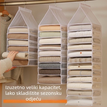 Višeslojna viseća torba za odlaganje odjeće, organizator ormara, sklopiva torba za pohranu