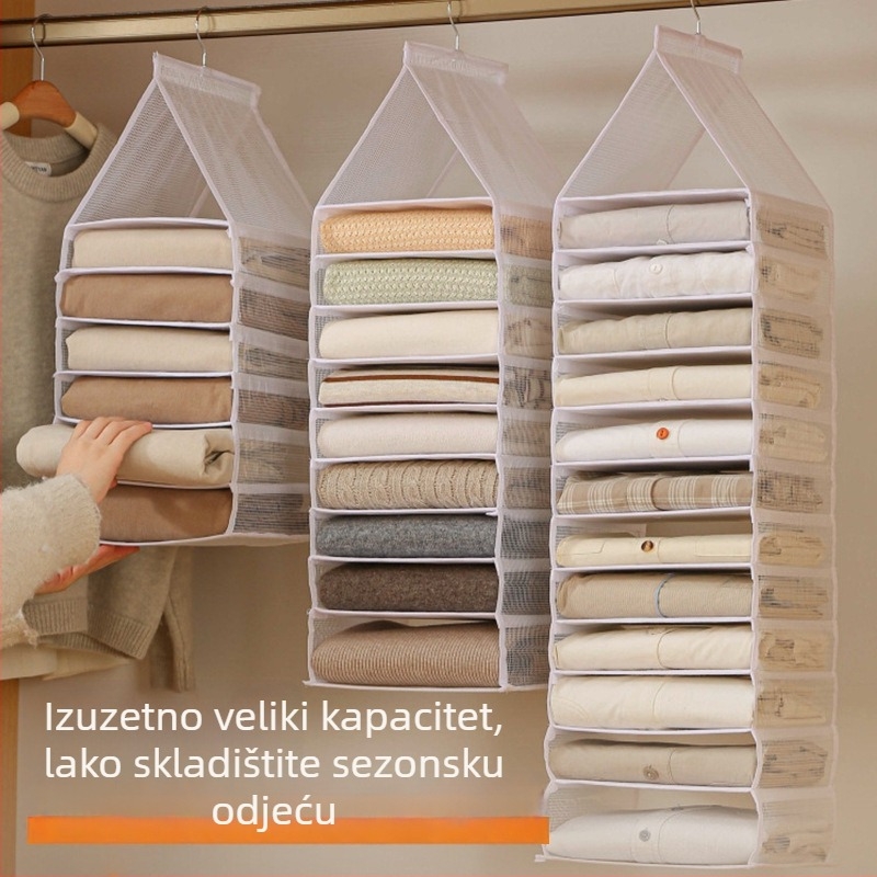 Višeslojna viseća torba za odlaganje odjeće, organizator ormara, sklopiva torba za pohranu