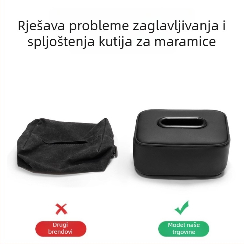 Kožna kutija za maramice u autu s preslatkim mačjim motivom, držač za naslon za ruku i džep za maramice na stražnjoj strani sjedala, veličina 17.5×7×6.5 cm, za djevojčice