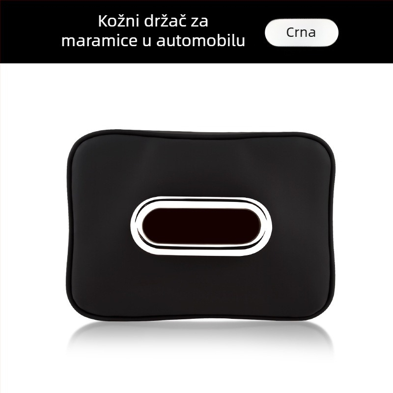 Kožna kutija za maramice u automobilu — viseća na viziru za sunce, naslonu za ruku i stražnjem dijelu sjedala