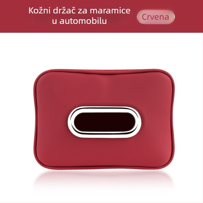 Kožna kutija za maramice u automobilu — viseća na viziru za sunce, naslonu za ruku i stražnjem dijelu sjedala