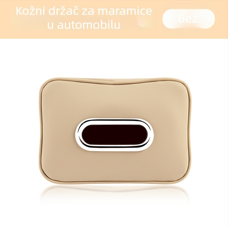 Kožna kutija za maramice u automobilu — viseća na viziru za sunce, naslonu za ruku i stražnjem dijelu sjedala