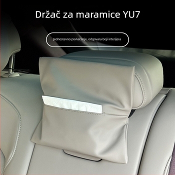 Kožni držač maramica za Xiaomi Yu7 – za stražnji dio sjedala, unutarnja dekoracija automobila