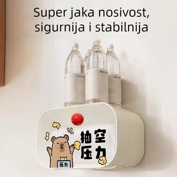 Kapibala vodootporna kutija za papir, zidni držač za rolnu toaletnog papira bez bušenja, kupaonica polica