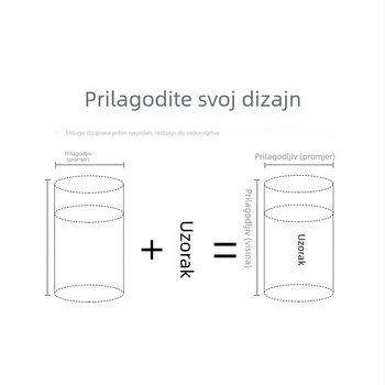 Cilindrična kutija za papirnate maramice s mogućnošću prilagođenog logotipa, veličina 18×6,8 cm