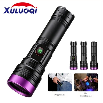 UV365 LED svjetiljka, četverojezgrena, 20W, crni ogledni kućište, za ocjenjivanje antikviteta i otkrivanje gljivica
