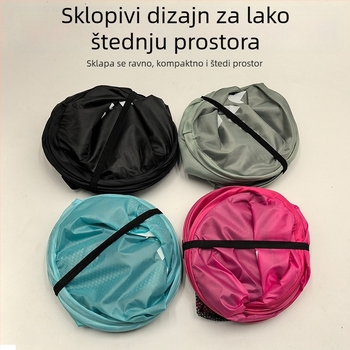 Sklopiva košara za rublje velikog kapaciteta od nehrđajućeg čelika