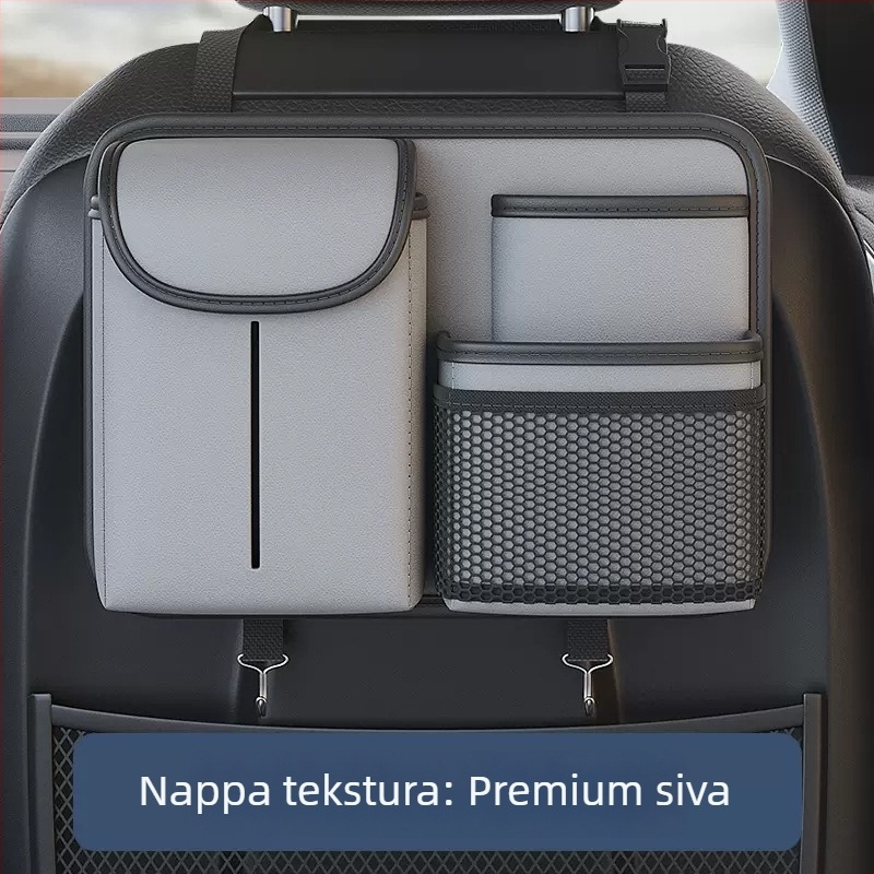 Wing Lion Dragon Organizator stražnjeg sjedala automobila - vodootporan, višenamjenski visi organizator za pohranu i kutija za maramice