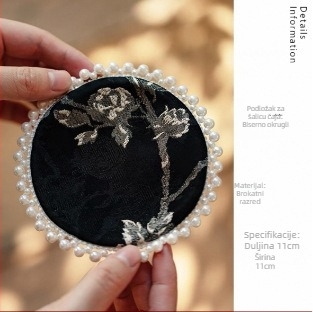 Dvostrana retro jacquard podloga za čaj, luksuzna visoka kvaliteta, zen stil