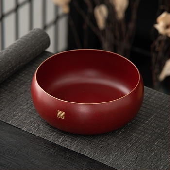 Latunska posuda za pranje čaja, za dom i ured — retro stil, 17×6 cm