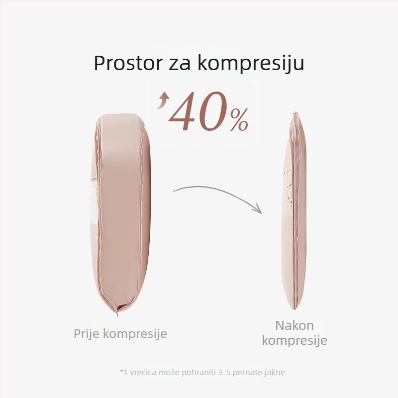 Vješena zaštitna vrećica za odjeću, kubičnog oblika, od netkanog materijala, s prozirnim panelom za garderobu
