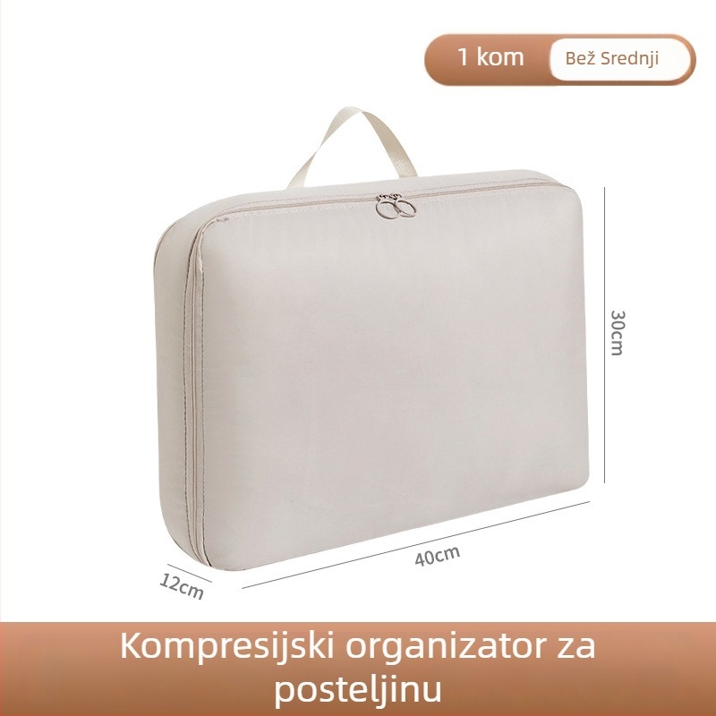 Putna kompresijska torba za odjeću, skladištenje jakne od perja, posteljine i pokrivača – zaštita od prašine, kućna upotreba