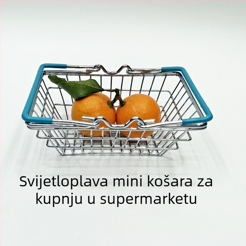 Mini kovani koš za pohranu djece, dekorativan, višebojan, srednje veličine