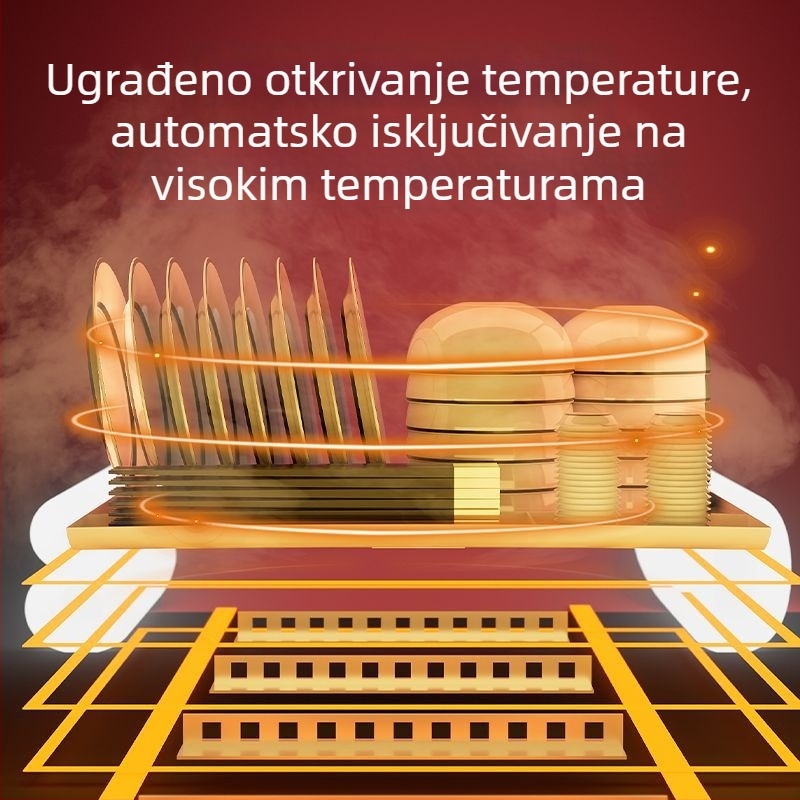 Nova kutija za pohranu zdjela i štapića za jelo, višenamjenski kuhinjski sušilni stalak velikog kapaciteta