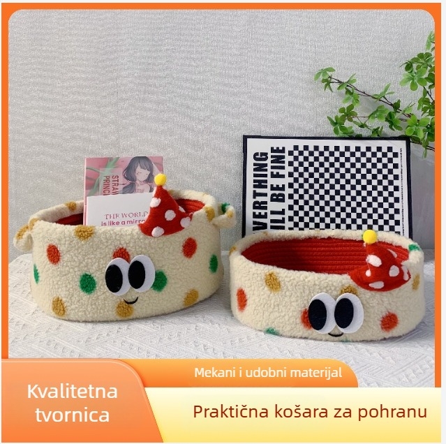 Moderna minimalistička košara za pohranu užine s temom malog čudovišta – DIY darovni paket
