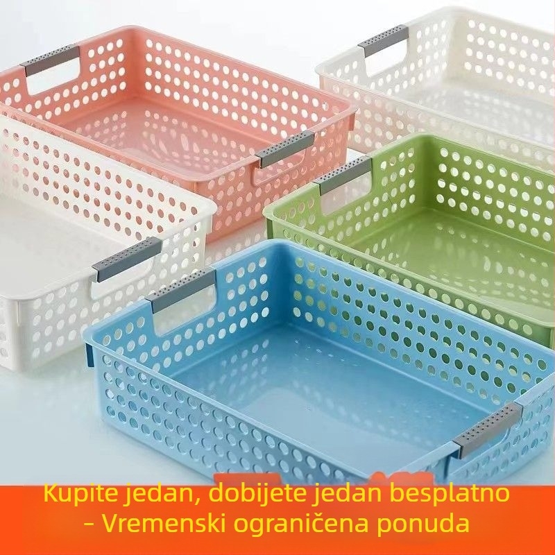 Plastični stolni koš za pohranu za kuhinju i dnevni boravak — A4 dokumenti, igračke i grickalice