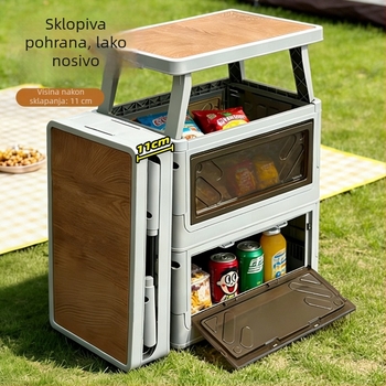 Camping kutija za pohranu i organizator prtljažnika automobila, velikog kapaciteta, sklopiva, višenamjenski 40–50 L