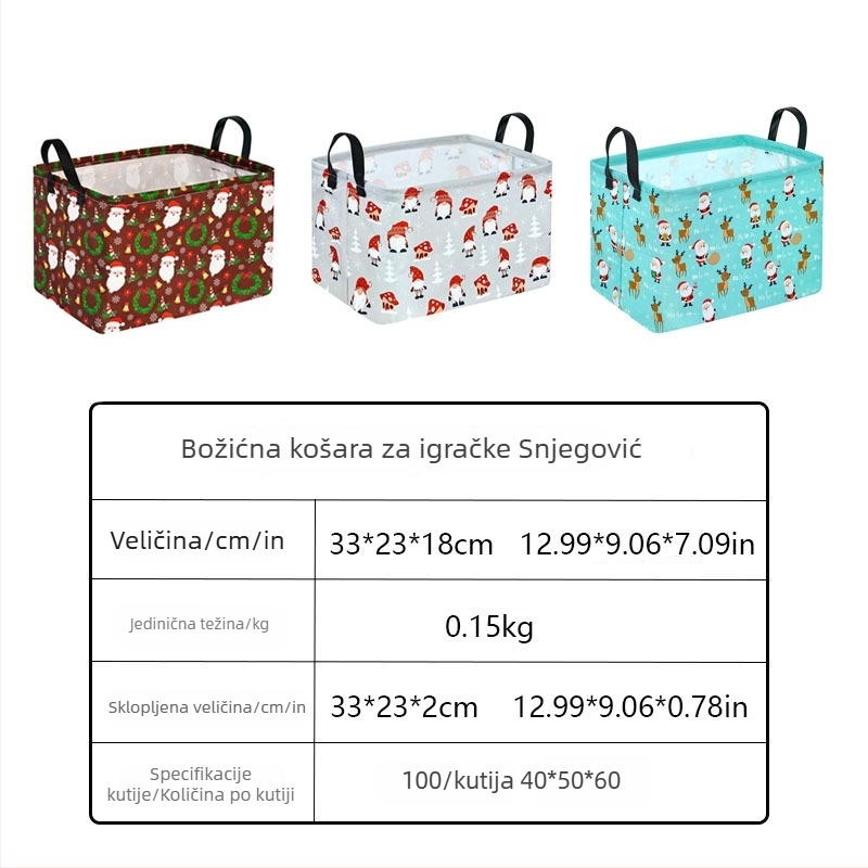 Vodootporna košara za odjeću i grickalice — stolni organizator