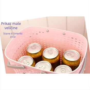 Plastična košara za kupaonicu, prijenosna, za pranje i skladištenje, velika, dizajn u japanskom stilu