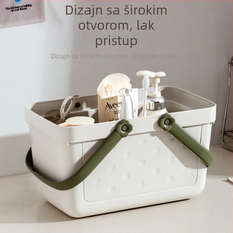 Prijenosni koš za kupaonicu za studente sa suho-mokrim odjeljkom